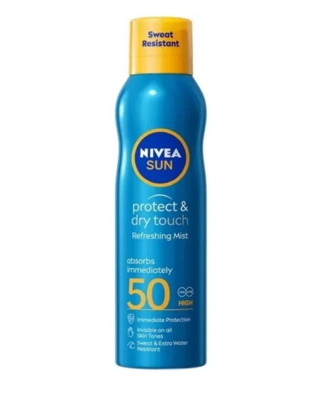 NIVEA Sunscreen Spray, Protection and Dry Texture SPF 50 - 200ml - Image 1