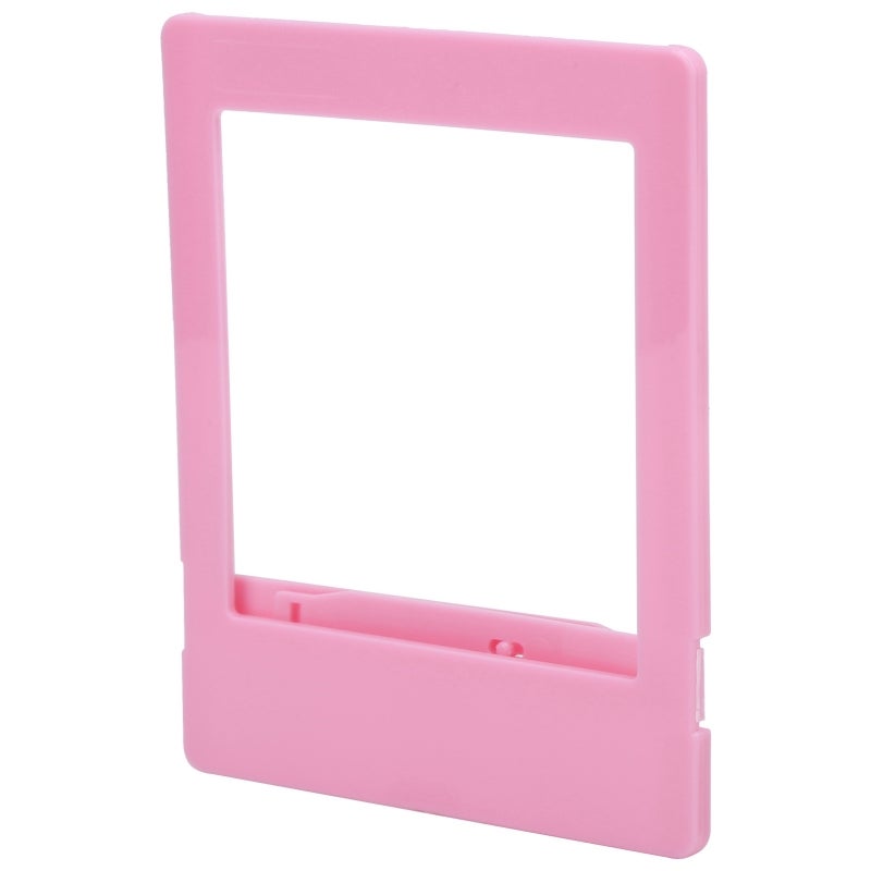 Square Photo Frame: Pink High-Quality Eco-Friendly Plastic - Unique Lightweight Back Support Instant Camera Frame for Desktop Photo Display, Polaroid/SQ Series Camera Photos - Image 2