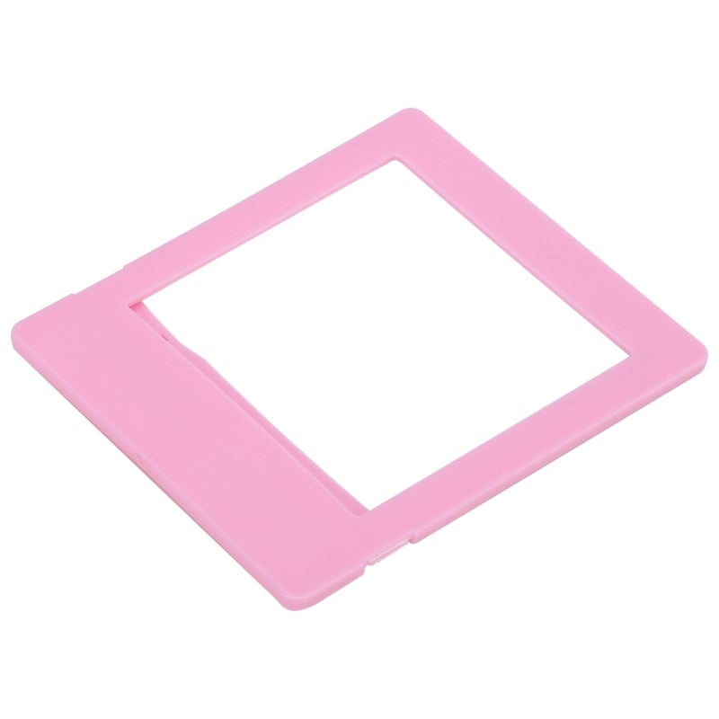 Square Photo Frame: Pink High-Quality Eco-Friendly Plastic - Unique Lightweight Back Support Instant Camera Frame for Desktop Photo Display, Polaroid/SQ Series Camera Photos - Image 5