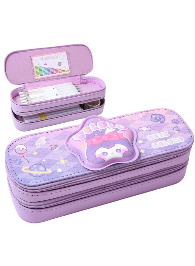 FunBlast Cartoon Theme Pencil Case - 3D Pencil Case Pouch for Girls, Multipurpose Zipper Pencil Case, Pen and Pencil Bag for School Kids, Kawaii Stationery Storage Box - Image 1