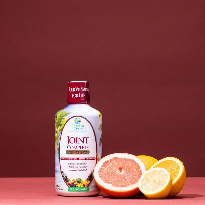 Tropical Oasis Joint Complete Premium  Liquid Joint Supplement with Liquid Glucosamine Sulfate Chondroitin MSM  Hyaluronic Acid  96 Max Absorption 32oz 32 serv 33484 - Image 5