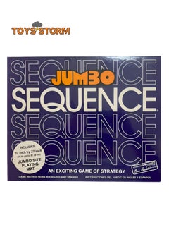 TOYS STORM Jumbo Sequence Board GAME | Multi Color Board Game for Family, Strategy Foldable Board Card Game  - Image 1