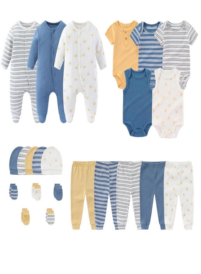 MAMIMAKA Newborn Layette Gift Set 23-Piece Baby Bodysuits Infant Outfits Essentials and Accessories 9-12 Months - Image 1
