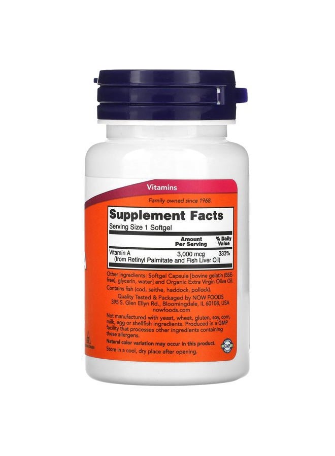 Now Foods, Vitamin A, 10, 000 Iu, 100 Softgels - Image 4