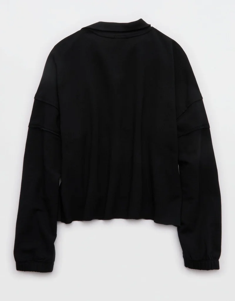 Aerie OFFLINE By Aerie OTT Seamed Quarter Zip Sweatshirt