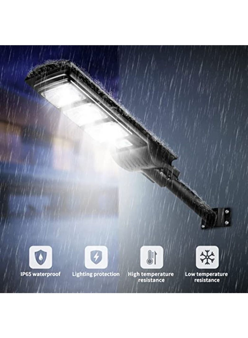 QUESERA Solar Street Light LED Solar Powered Parking Lot Lamp with Motion Sensor - Image 2