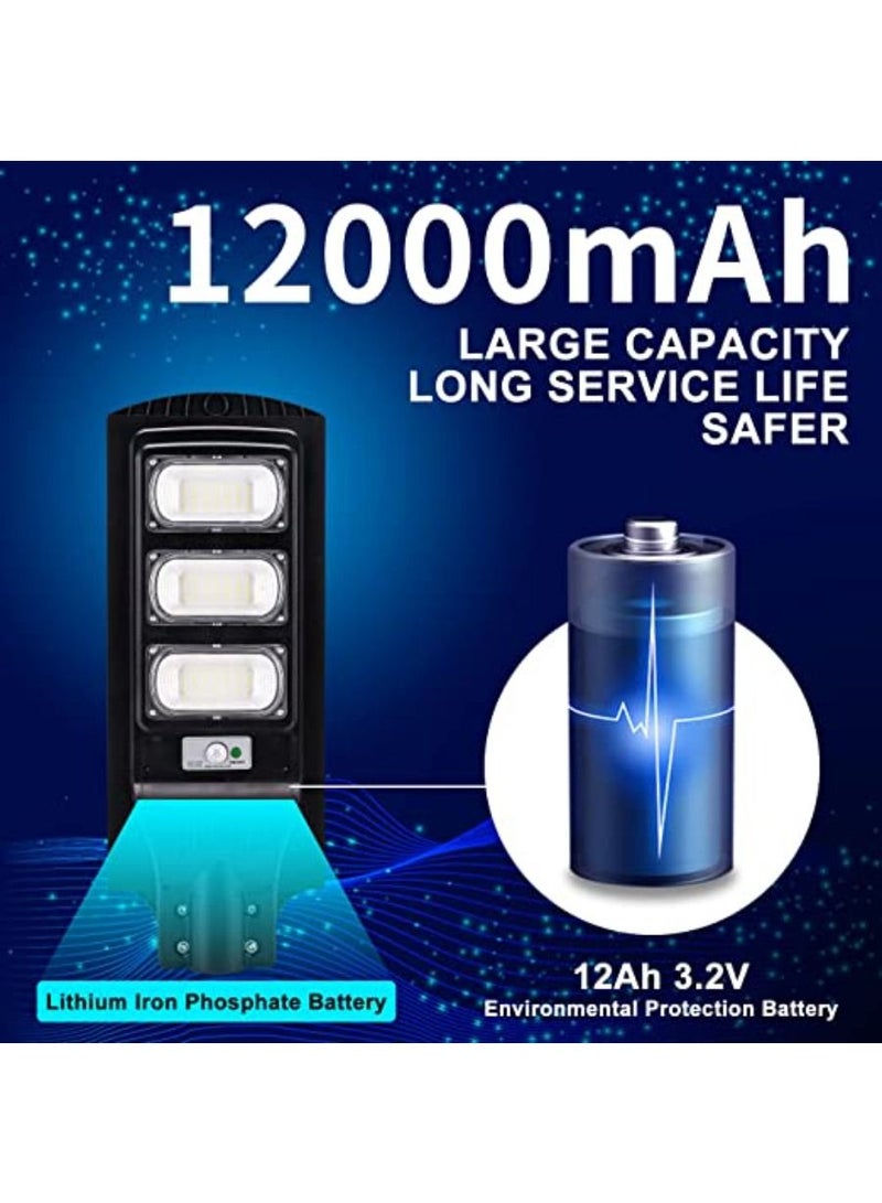 QUESERA Solar Street Light LED Solar Powered Parking Lot Lamp with Motion Sensor - Image 4