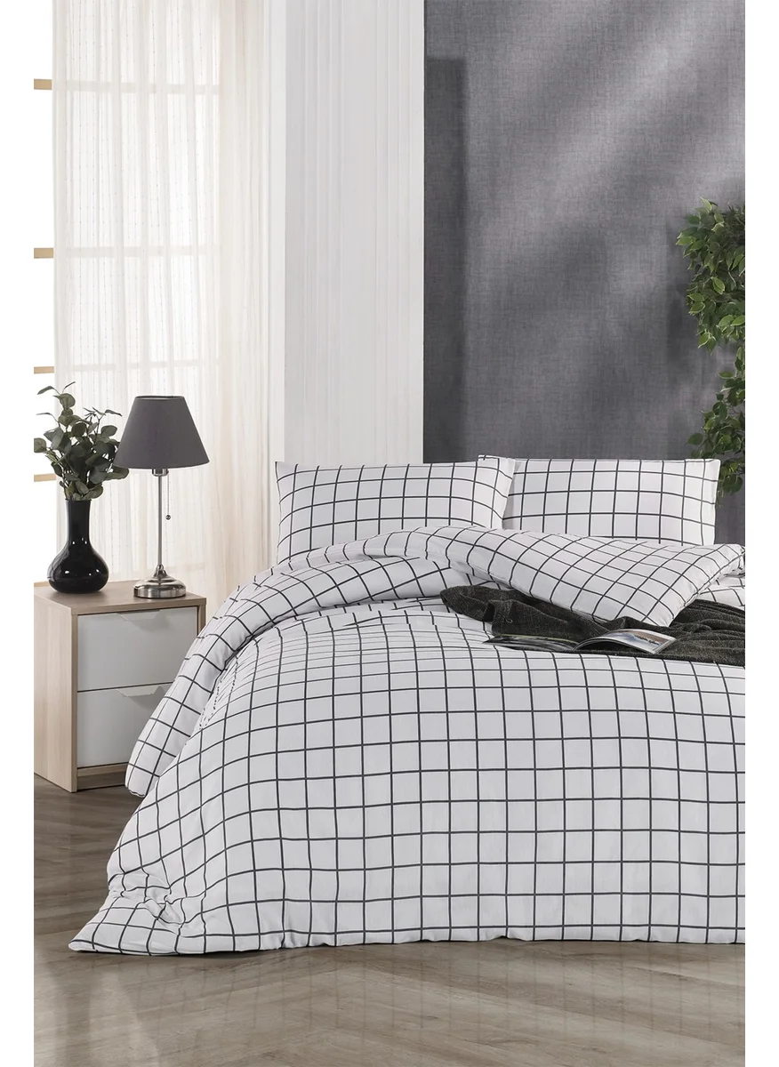 Tabu Home Classy Checked Double Duvet Cover Set