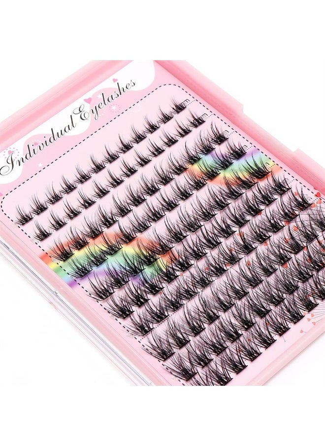 Bodermincer NEW 120 Cluster 10-12-14-16mm Mixed Professional Makeup Individual EyeLashes Grafting False Eyelashes Eyelash Extension Individual Eyelash Bunche (14-16-18mm Mixed)  - Image 1