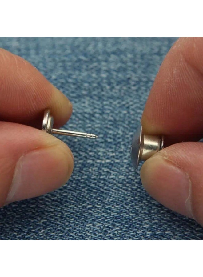 Shein 2-Piece Adjustable Waist Buckle Set for Jeans & Pants – Nail-Free Invisible Waist Fix – Unisex Adjustable Fit - Image 4