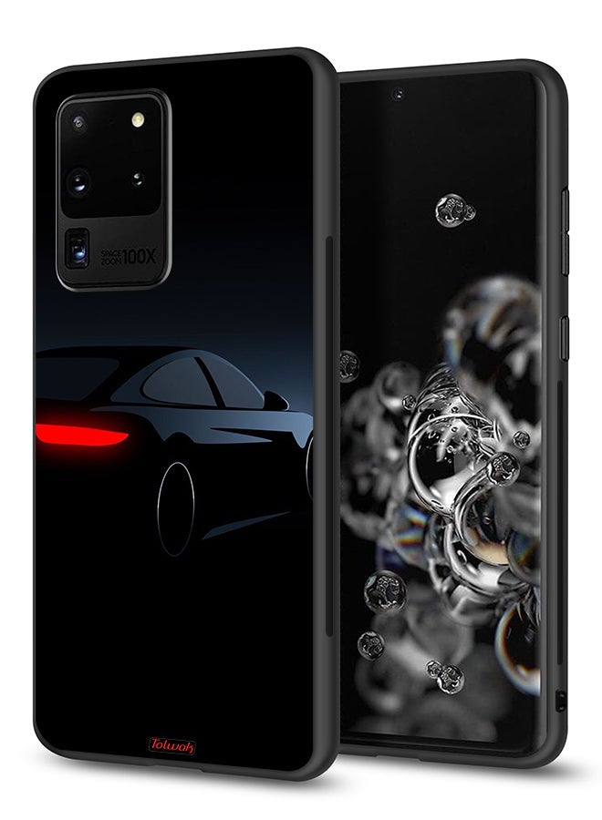 Tolwak Samsung Galaxy S20 Ultra Protective Case Cover Dark Car - Image 1