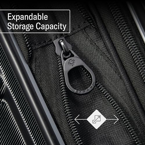 Samsonite Omni 2 Hardside Expandable Luggage with Spinner Wheels, Checked-Medium 24-Inch, Purple - Image 5