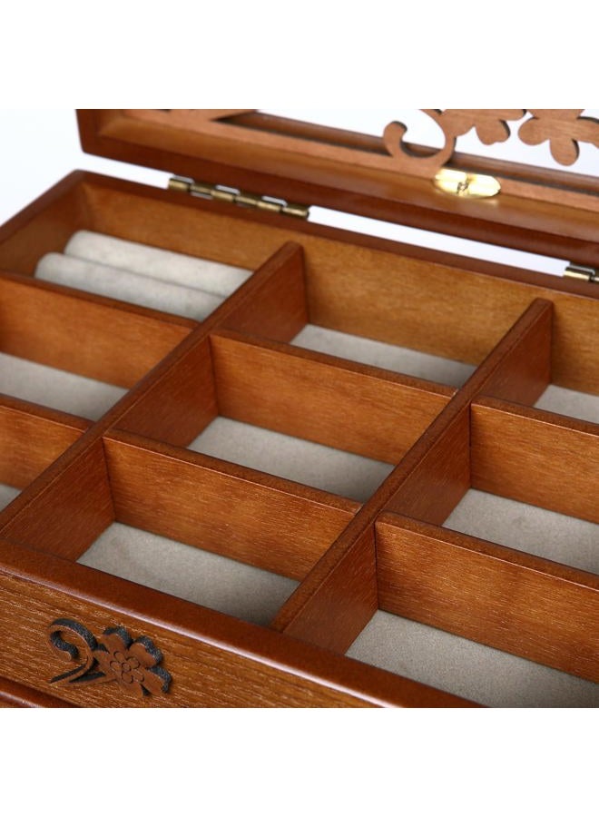 Changsuo Wooden Jewelry Box for Women with, Drawers, Medium Jewelry Storage Organizer - Image 5