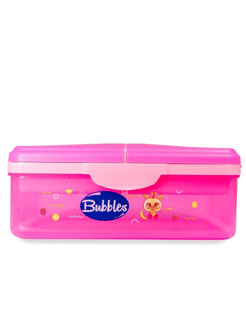 Bubbles Bubbles Smart Lunch Box Rose With Bubbles Spoon and Fork - MultIshape  - Image 1
