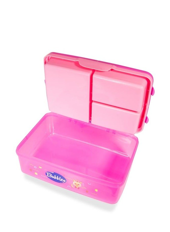 Bubbles Bubbles Smart Lunch Box Rose With Bubbles Spoon and Fork - MultIshape  - Image 2