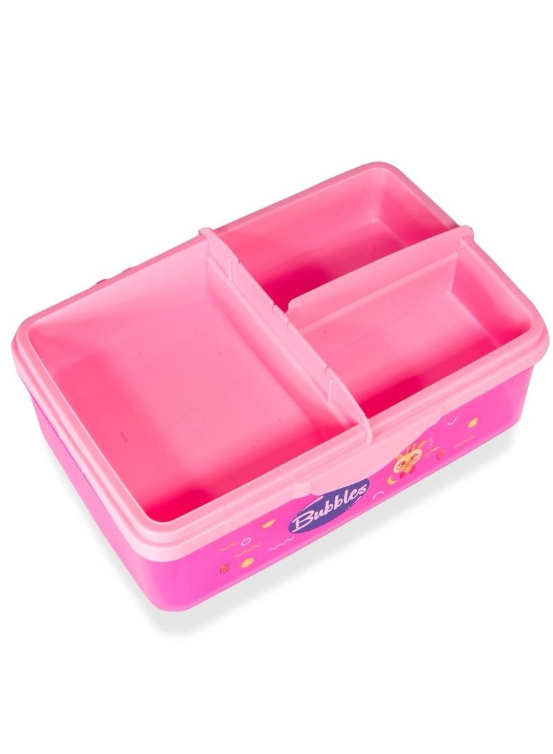 Bubbles Bubbles Smart Lunch Box Rose With Bubbles Spoon and Fork - MultIshape  - Image 3