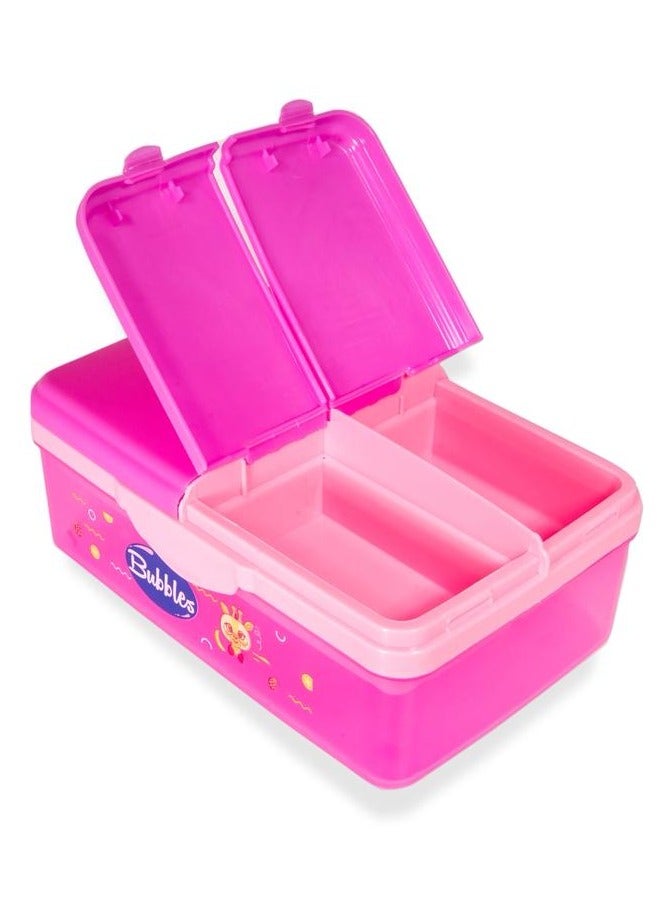 Bubbles Bubbles Smart Lunch Box Rose With Bubbles Spoon and Fork - MultIshape  - Image 5