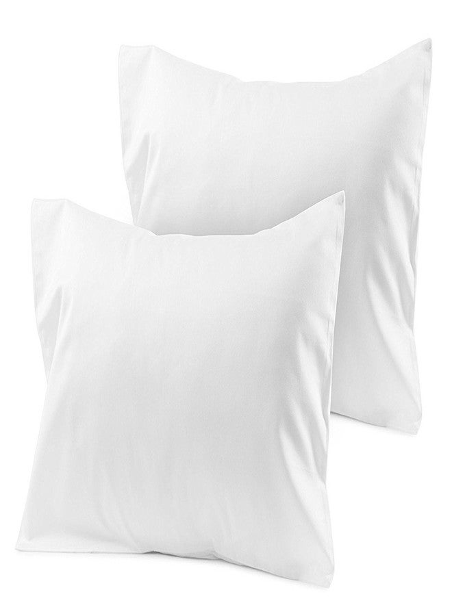 Om Bedding Collection Travel Pillowcase 12x16 500 Thread Count Egyptian Cotton Set of 2 Toddler Pillowcase Zipper Closer 100% Egyptian Cotton (Toddler Travel 12x16 Zipper, White Solid) - Image 1