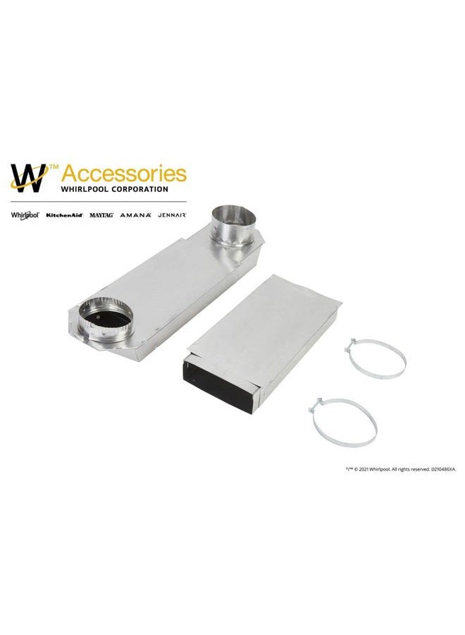 Whirlpool 4396014 مجموعة تهوية قابلة للتمديد أصلية لأجهزة التجفيف، مجموعة تهوية قابلة للتمديد من 29 إلى 50 بوصة من الألمنيوم - Image 2