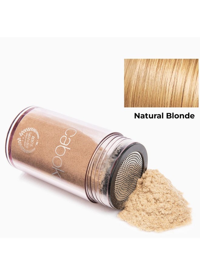 Caboki - Hair Loss Concealer. Allnatural Plantbased Hair Building Fiber. Covers Bald Spot And Thinning Hair. Makes Thin Hair Look 10X Fuller Instantly (30G 90Day Supply). Natural Blonde - Image 1