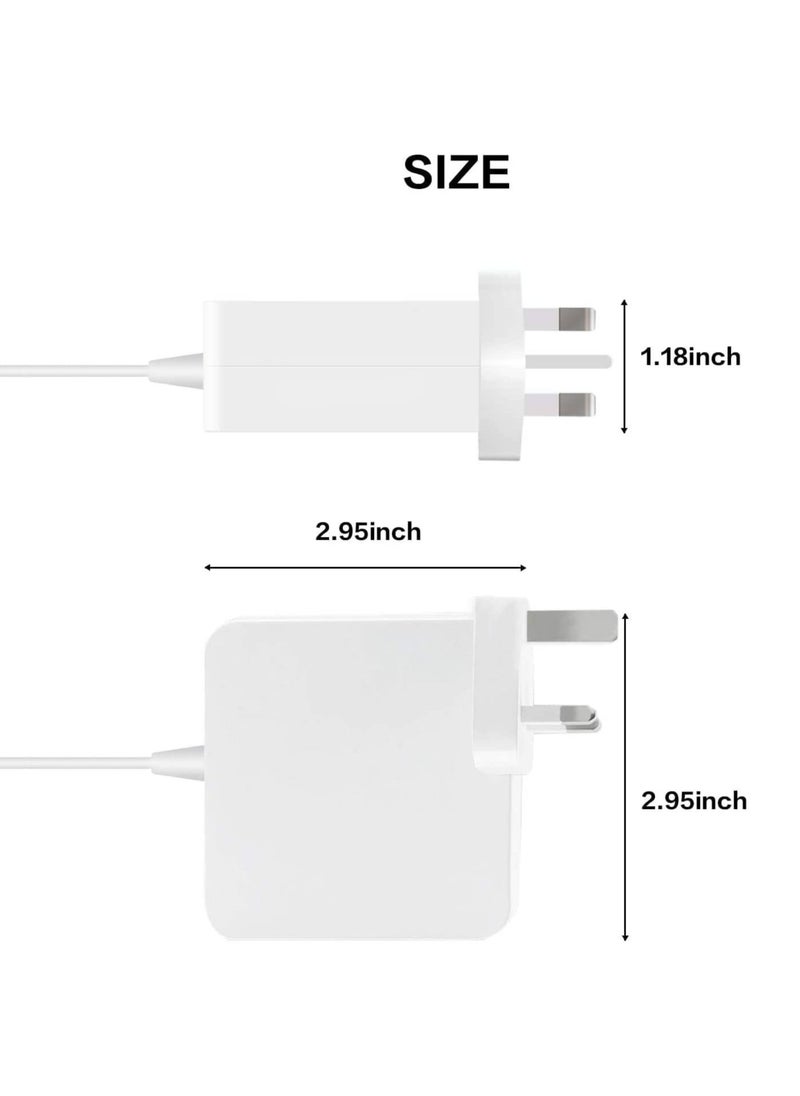 XICEN - Replacement Mac Book Pro Charger with L-Tip Magnetic Connector 60w L Tip Laptop Charger for 11, 13, 15 inch Mac Book Pro/Air Adapter 2008 to 2012 Models (60W-L) - Image 1