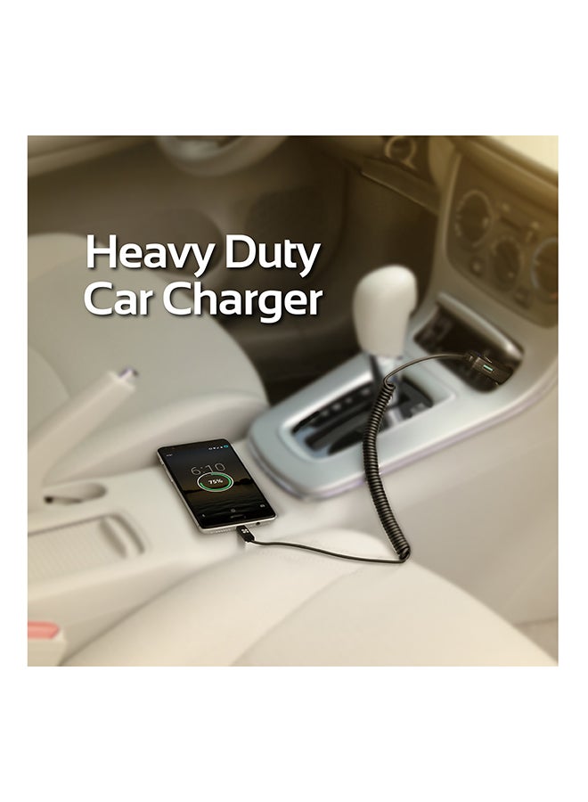 PROMATE USB Type-C Car Charger With Dual USB And Quick Charge 3.0 Port Black - Image 2