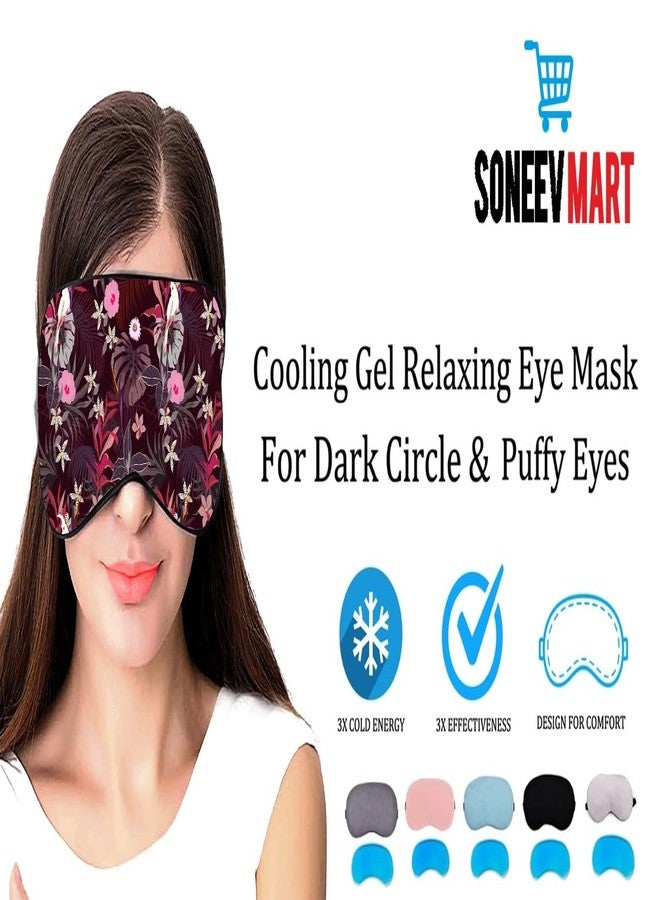 SONEEV MART قناع العين الجل الفاخر من سونيف مارت للاسترخاء المهدئ وتخفيف التوتر، قابل لإعادة الاستخدام، ومثالي للعلاج البارد، لعلاج انتفاخ العينين والهالات السوداء والصداع. - Image 5