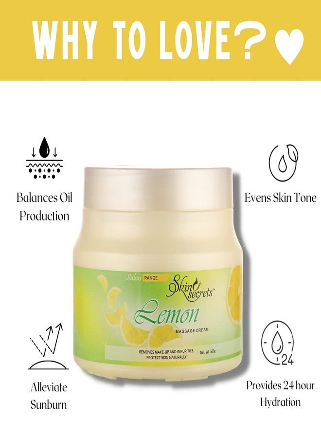 Skin Secrets Lemon Massage Cream - 500gm - Image 2