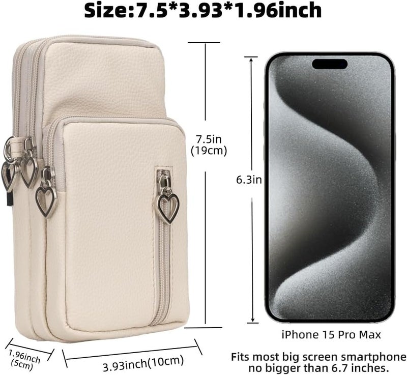 JANKS Small Crossbody Bag for Women - Mini Phone Purses with Crossbody Strap and Wallet - Nylon Arm Bag - Image 4