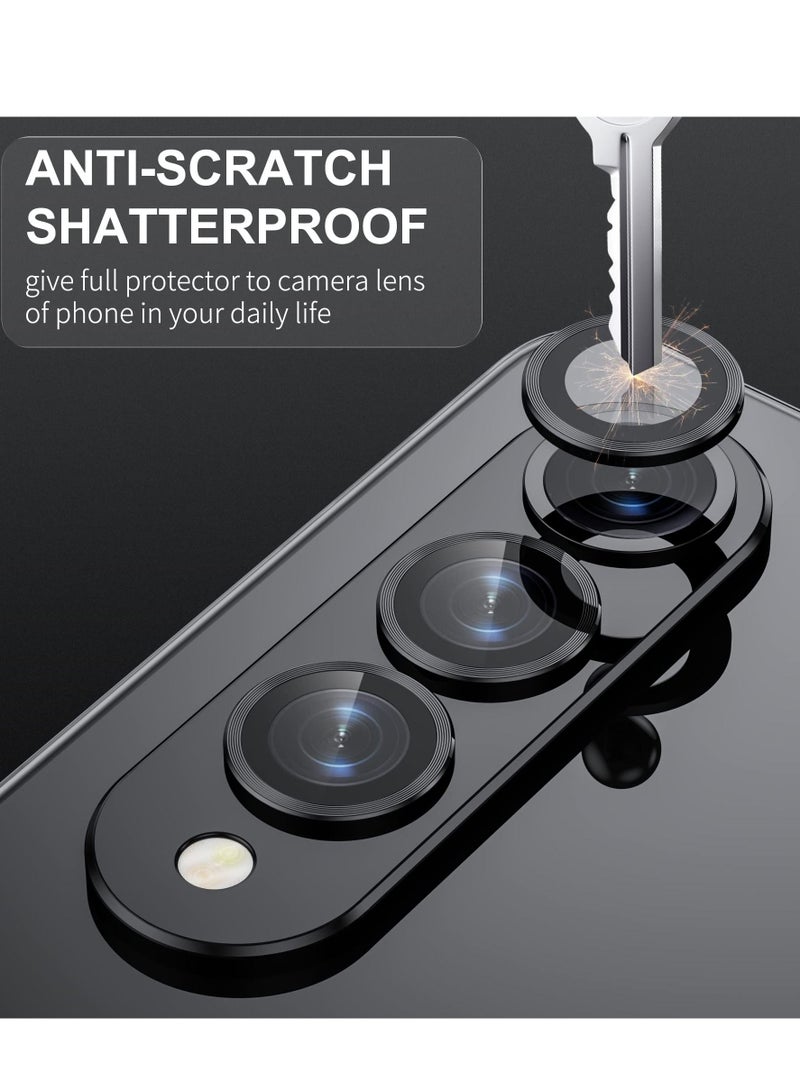 KASTWAVE Camera Lens Protector Cover for Samsung Galaxy Z Fold 4, Anti Scratch HD Tempered Metal Glass Camera Screen Protector Shockproof Film for Galaxy Z Fold 4 5G 2022 Accessories, Black - Image 3