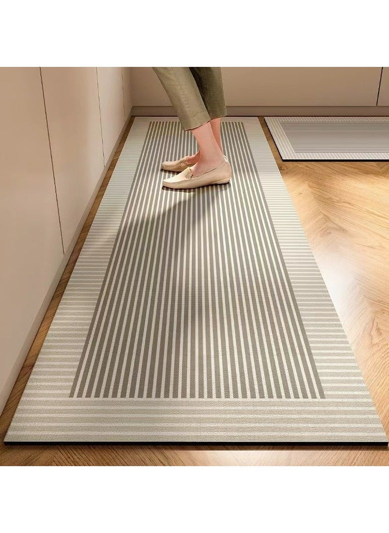 Dominy 2 PCS Diatom Kitchen Mat & Rug, Cushioned Anti-Fatigue Kitchen Floor Mat, Non-Slip Waterproof and Quick Dry Diatom Mud Floor Mat Ergonomic Comfort Standing Foam Mat for Kitchen, Floor Home, Office, Sink, Laundry(40*60cm+40*120cm)  - Image 1