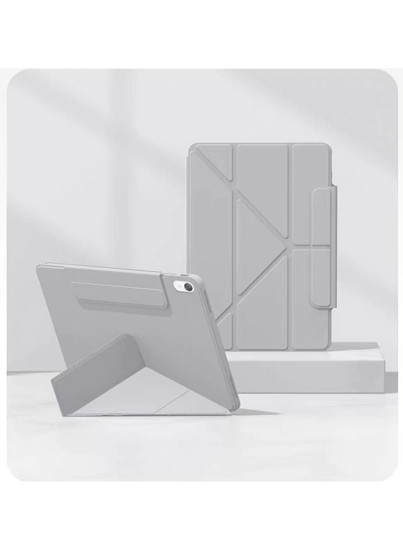 عام Compatible with iPad Air 6/7 Case Y-Fold Buckle Stand Skin-Feel Shockproof Case Full-Edge Scratch-Resistant Tablet Protector - Image 1