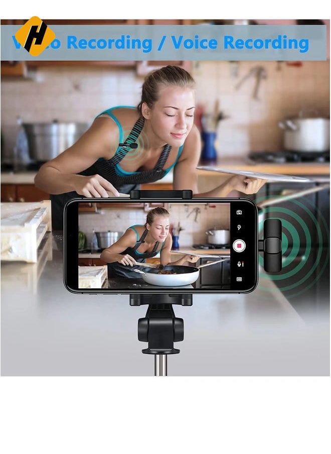 HuHa Mini Lavalier Microphone Clip-on Omnidirectional Mic Transmitter Receiver D11123-1—JA Black  - Image 5