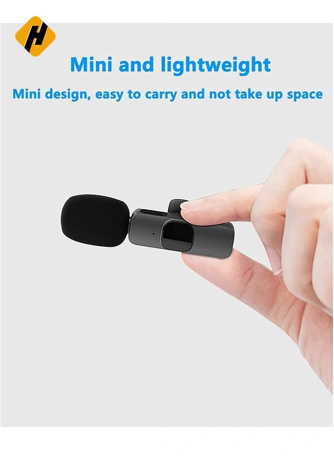 HuHa Mini Lavalier Microphone Clip-on Omnidirectional Mic Transmitter Receiver D11123-1—JA Black  - Image 4