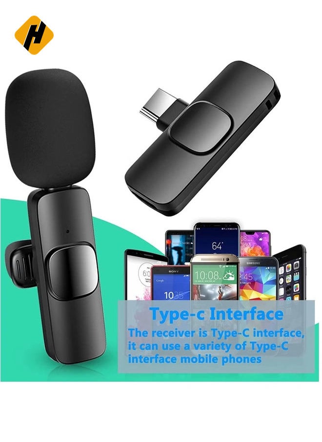 HuHa Mini Lavalier Microphone Clip-on Omnidirectional Mic Transmitter Receiver D11123-1—JA Black  - Image 2