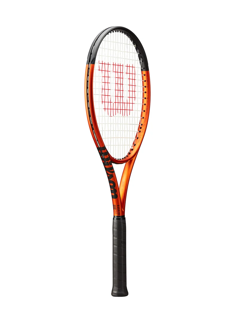 Wilson Burn 100Ls V5.0 Tennis Racket, 18x16, Adults, Intermediate/ Advanced - Orange/ Black