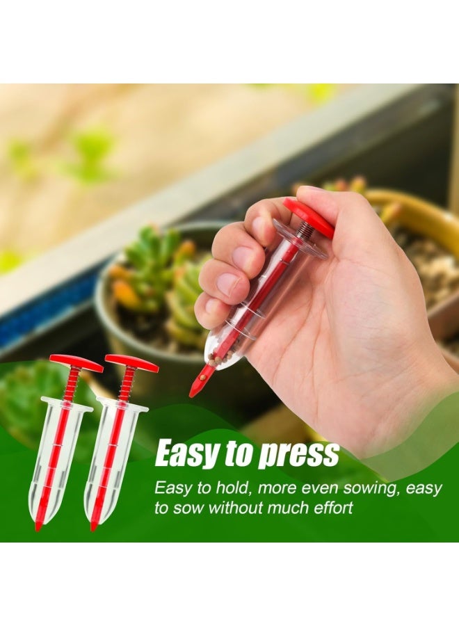 Bukela 12 PCS Seed Spreader Tool Set, Includes 2 Handheld Seed Planters, 2 Mini Seed Dispensers, and 2 Seedling Dibber & Widger Tools for Planting Vegetables and Flowers, 1 Pistol Grip Dibber - Image 3