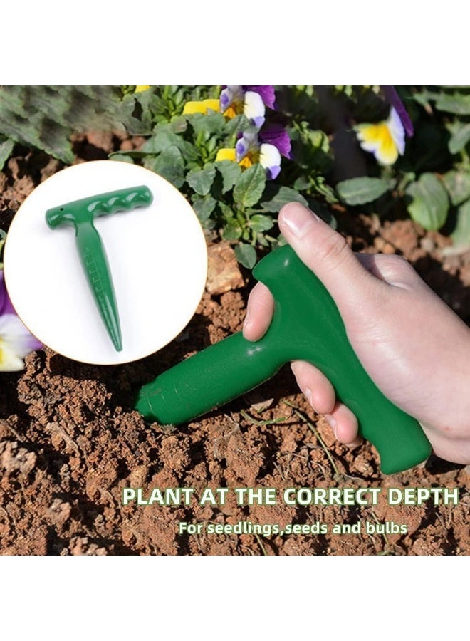 Bukela 12 PCS Seed Spreader Tool Set, Includes 2 Handheld Seed Planters, 2 Mini Seed Dispensers, and 2 Seedling Dibber & Widger Tools for Planting Vegetables and Flowers, 1 Pistol Grip Dibber - Image 5