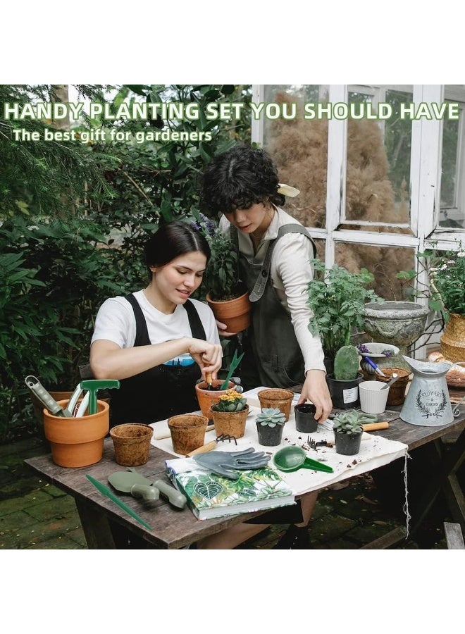 Bukela 12 PCS Seed Spreader Tool Set, Includes 2 Handheld Seed Planters, 2 Mini Seed Dispensers, and 2 Seedling Dibber & Widger Tools for Planting Vegetables and Flowers, 1 Pistol Grip Dibber - Image 4