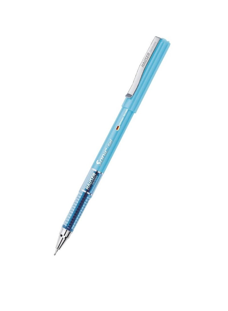 Hauser Sonic  Gel Pen Box Pack of 10 Pens Blue Ink - Image 2