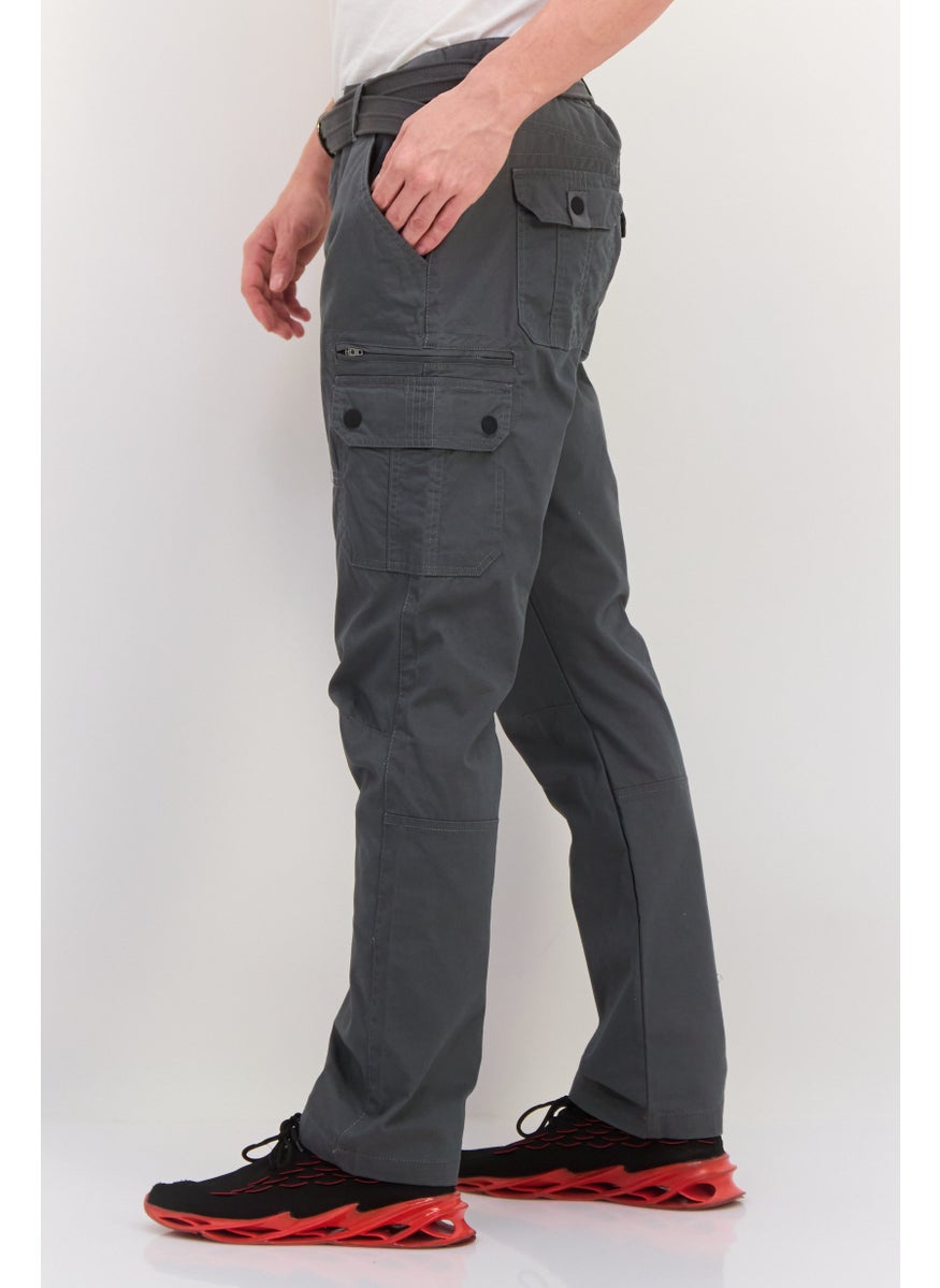 Men Regular Fit Solid Cargo Pants, Grey - pzsku/ZABE362670D2F9A849F18Z/45/_/1737641873/74a39584-8888-4830-9a24-4752fc889093