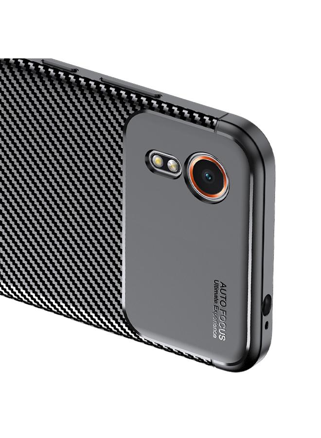 S-TOP Case For Samsung Galaxy Xcover7 Carbon Fiber Texture Shockproof TPU Phone Case - Image 4