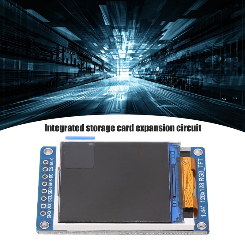 لوحة عرض شاشة TFT LCD مقاس 1.44 بوصة واجهة SPI شاشة عرض ملونة بدون أسلاك لجهاز التحكم المتكامل (SCM) - Image 3
