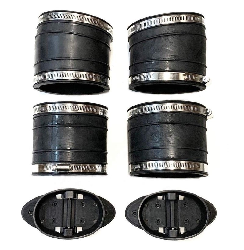 AA MerCruiser Exhaust Y-pipe Kit 1982-96, 807166A3 Hose Bellows 32-14358T 32-44348T - Image 1