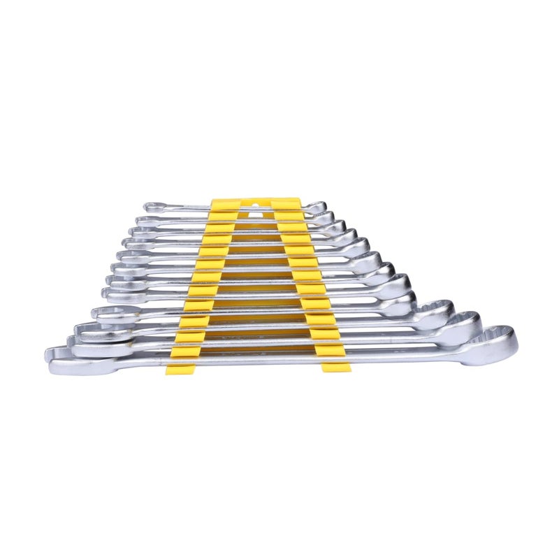 STANLEY 70964E 12piece Chrome Vanadium Steel Combination Spanner Set with MaxiDrive System AntiSlip AntiCorrosion properties GREY - Image 2