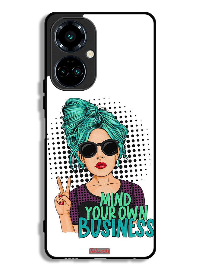 Tolwak Tecno Camon 19 Protective Case Cover Mind Your Own Business - Image 1