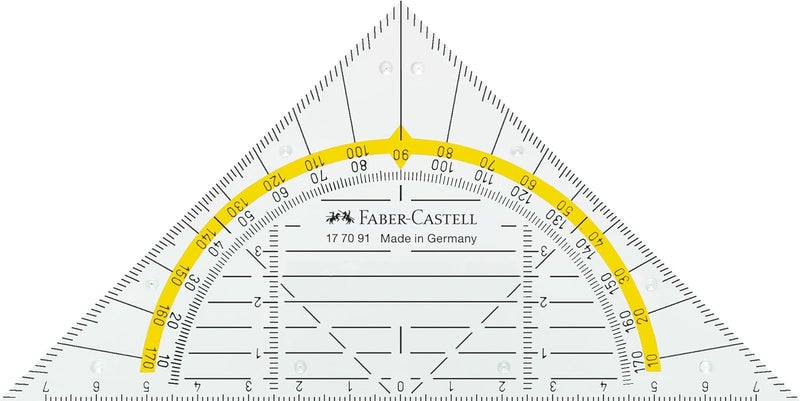 FABER-CASTELL Faber Castell 177091 Small 14 cm Triangle with Handle - Image 2