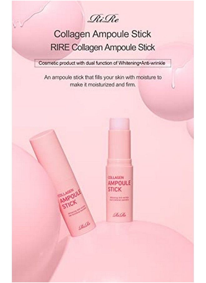 RiRe - Ampoule Stick 15G / 0.53 Oz. Multi Balm Stick Moisturizing Wrinkle & Lip Care Portable Size Multi Usable Made In Korea (Collagen) - Image 1