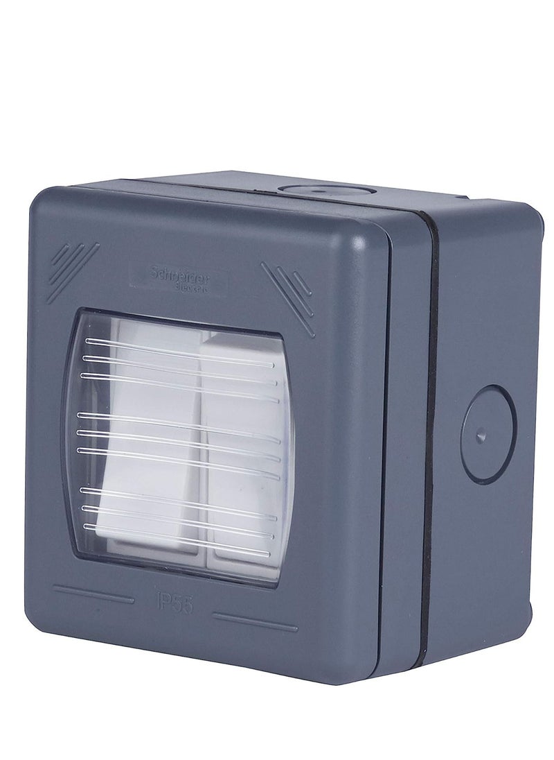 Schneider Electric Schneider Electric GWP1622 Exclusive 2 Way Switch 2 Gang 10 AX Grey  - Image 2