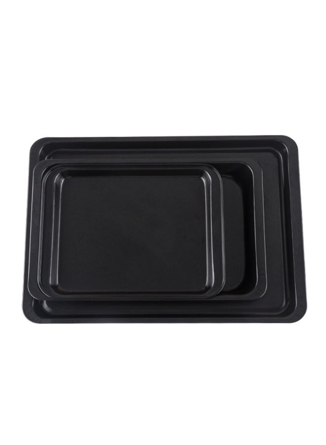 Thickened 8-14 Inch Rectangular Non-Stick Baking Pan Nougat Golden Black Egg Yolk Apple Pie Cake Baking Pan-Dimensions:10 Inch  - Image 5